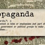 Recorte con la definición de la palabra "propaganda"