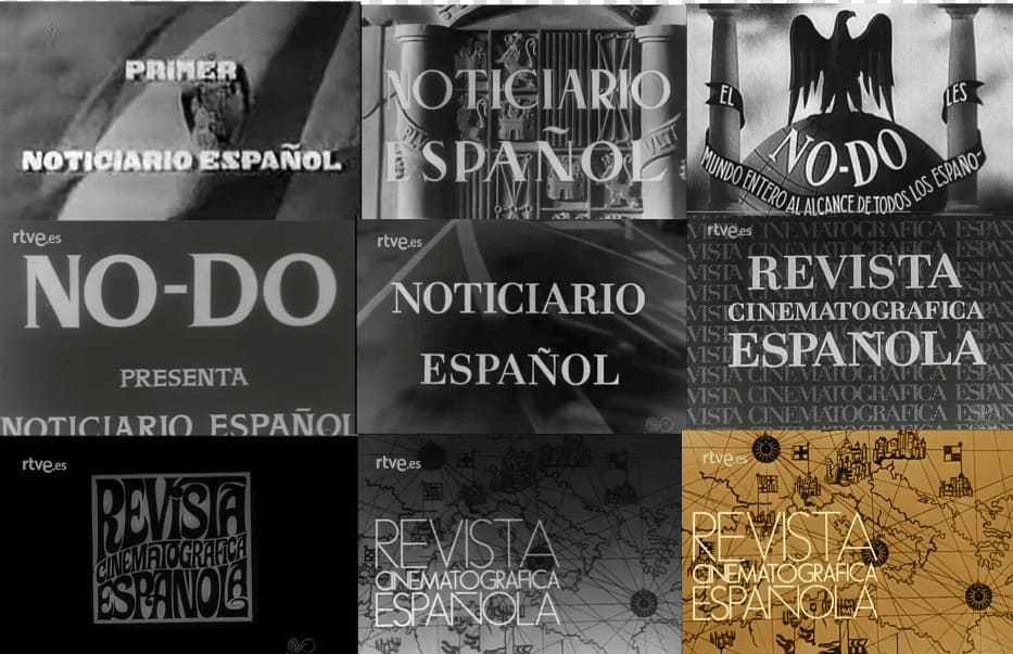 Todas las cabeceras del NO-DO  a lo largo de su historia