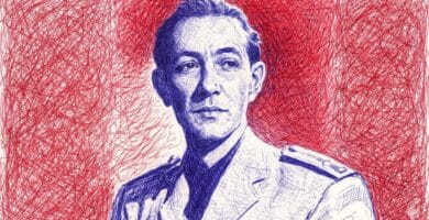 Retrato de Dionisio Ridruejo a bolígrafo