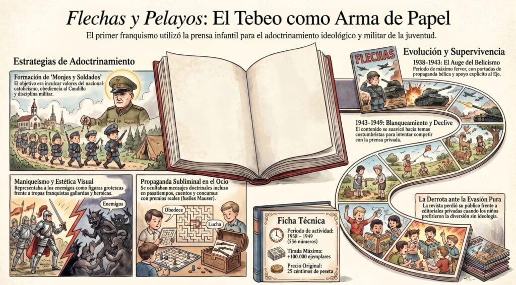 Infografía Flechas y Pelayos