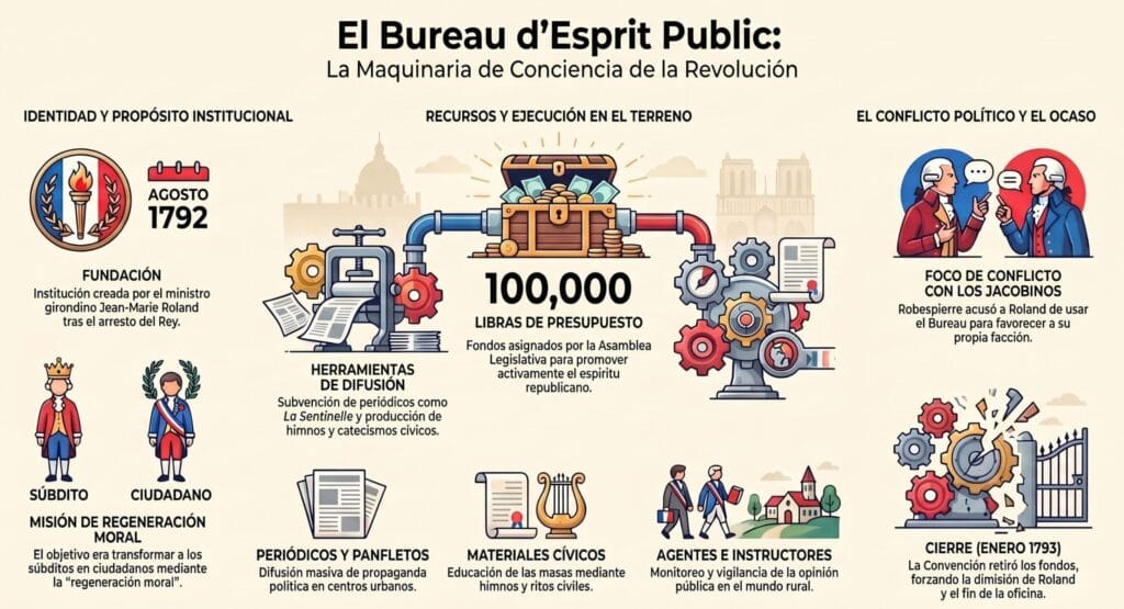 Bureau d´Espirit Public fue el Ministerio de Propaganda de la Revolución Francesa 
